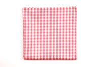Pale Pink Check Pocket Square by High Cotton - Country Club Prep