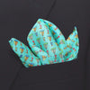 Sailboats & Buoy Pocket Square in Aqua by Peter-Blair - Country Club Prep