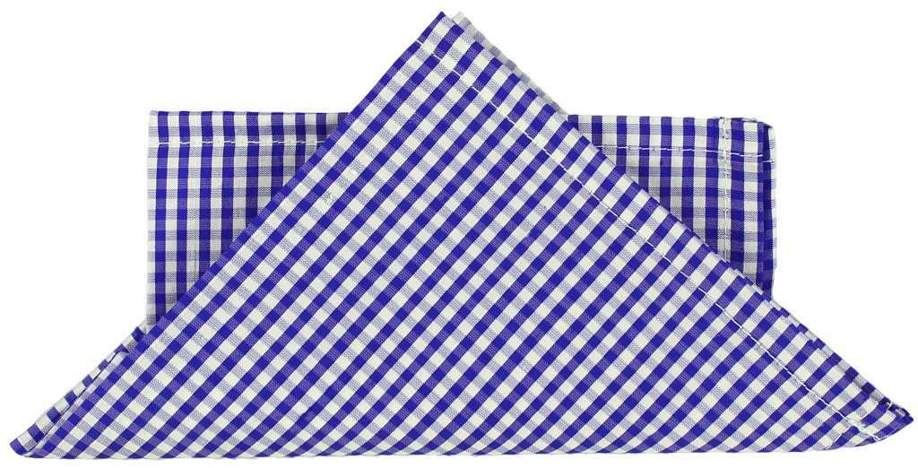 Sea Bright Pocket Square in Royal Blue by Just Madras - Country Club Prep