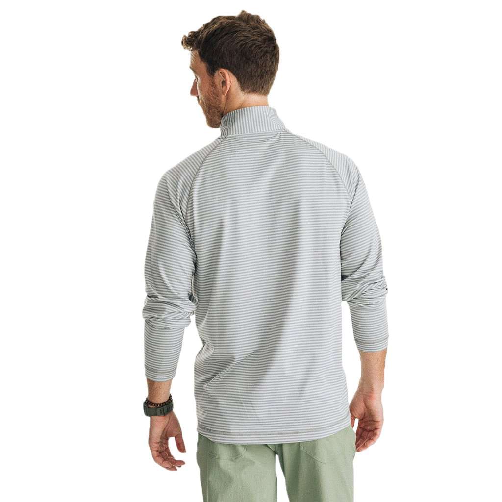 Portola Striped Performance Quarter Zip Pullover by Southern Tide - Country Club Prep
