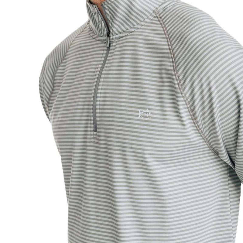 Portola Striped Performance Quarter Zip Pullover by Southern Tide - Country Club Prep
