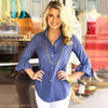 The Priss Blouse by Gretchen Scott Designs - Country Club Prep