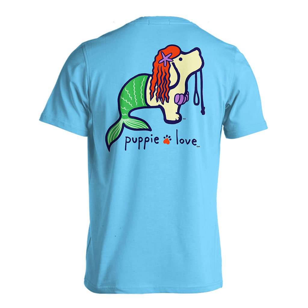 Mermaid Pup Short Sleeve Tee by Puppie Love - Country Club Prep