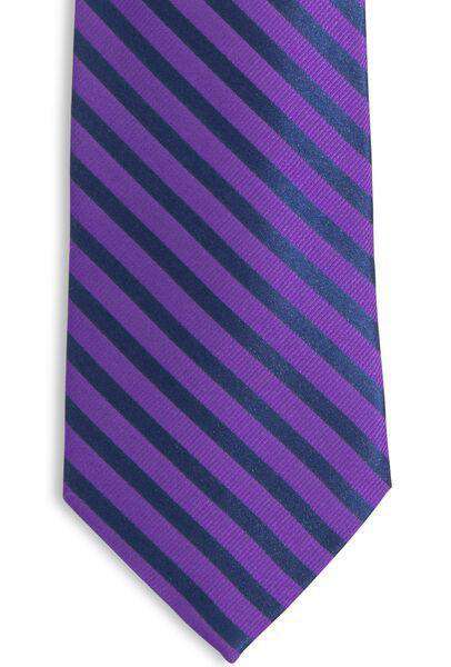 The Gameday Stripe Tie in Regal Purple by Southern Tide - Country Club Prep