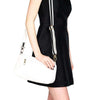 Faux Leather Cross Body Bag in Ivory by Street Level - Country Club Prep