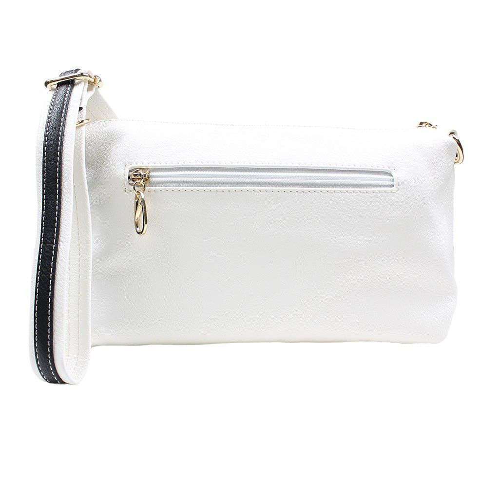 Faux Leather Cross Body Bag in Ivory by Street Level - Country Club Prep