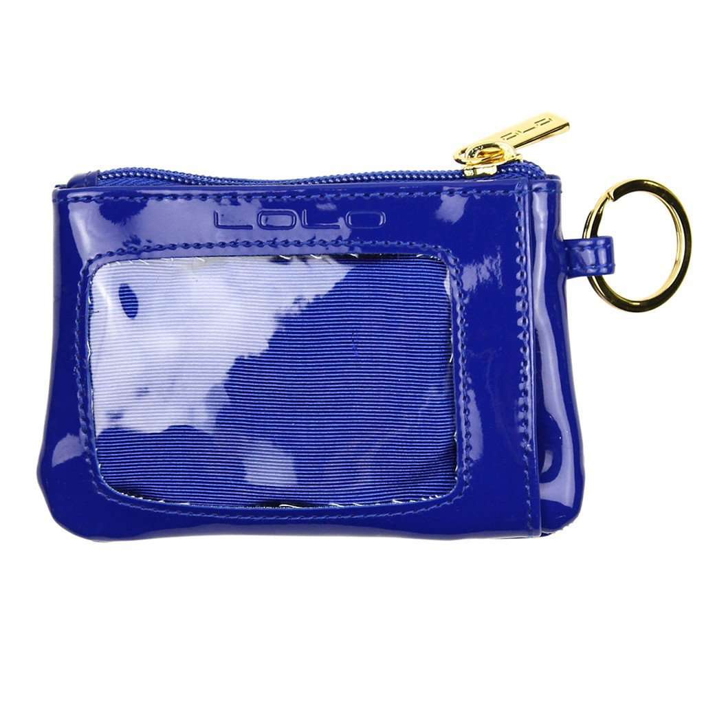 Kelly Case Change Purse in Navy with Red Anchor by Lolo - Country Club Prep