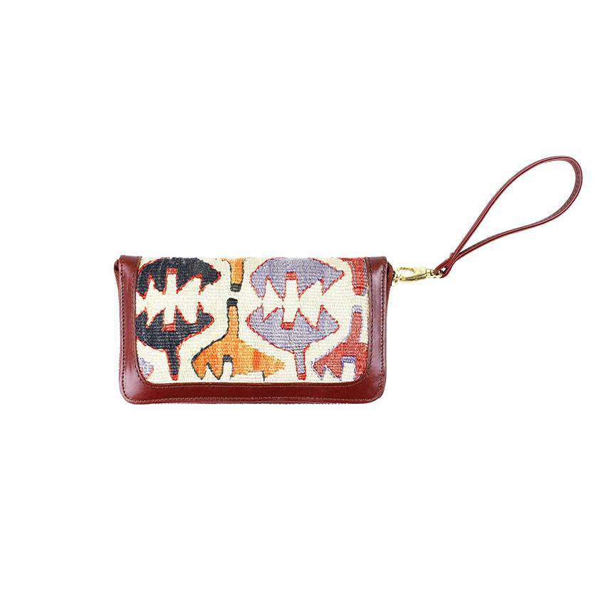 Kilim Wristlet Purse in Exotic Claws by Res Ipsa - Country Club Prep