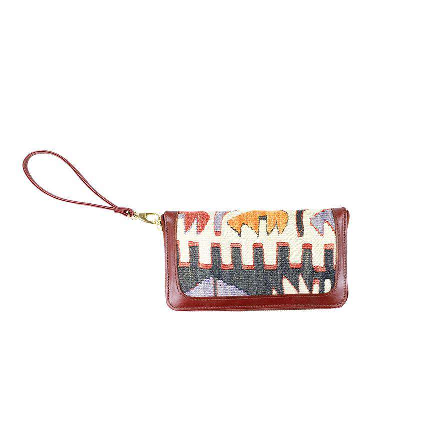 Kilim Wristlet Purse in Exotic Claws by Res Ipsa - Country Club Prep