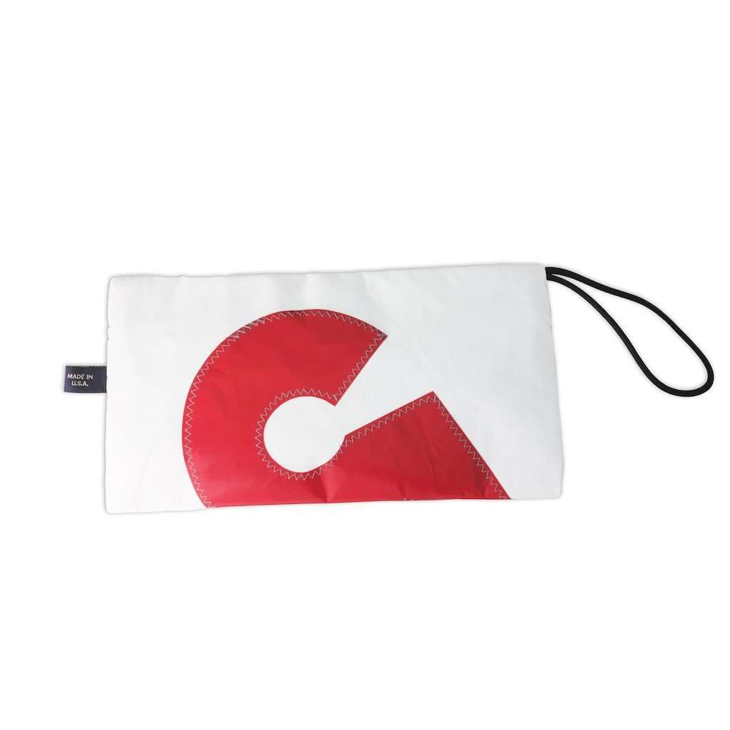 Zip Pouch in White by Ella Vickers - Country Club Prep