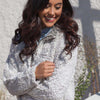 Frosty Tipped Women's Stadium Pullover in Putty by True Grit (Dylan) - Country Club Prep