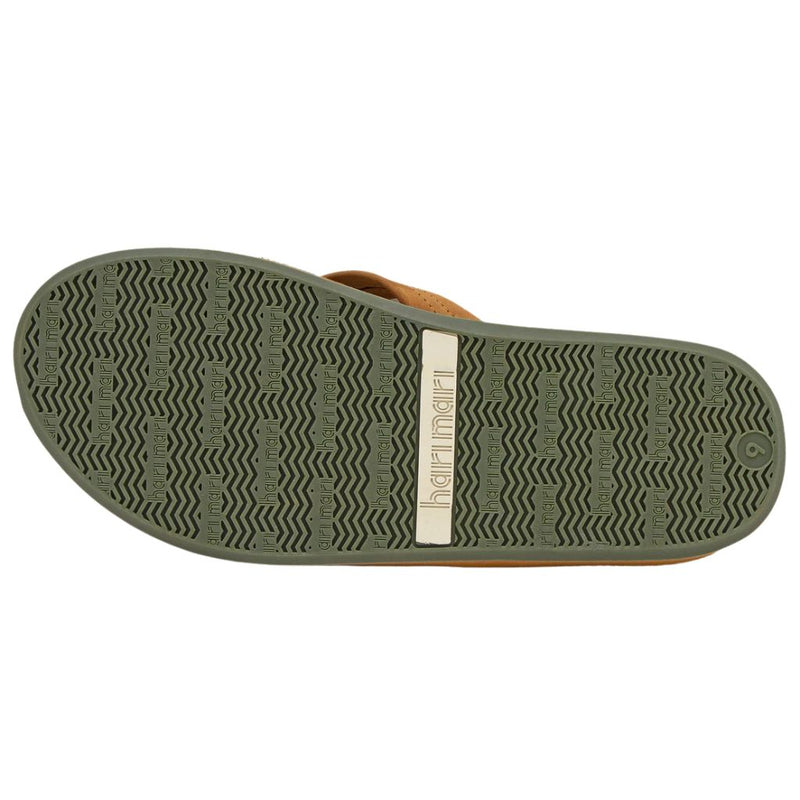 Men's Fields Flip Flop in Tan & Olive by Hari Mari - Country Club Prep