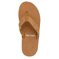 Men's Fields Flip Flop in Tan & Olive by Hari Mari - Country Club Prep