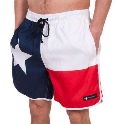 Republics Swim Trunks in Red, White, and Blue by Rowdy Gentleman - Country Club Prep