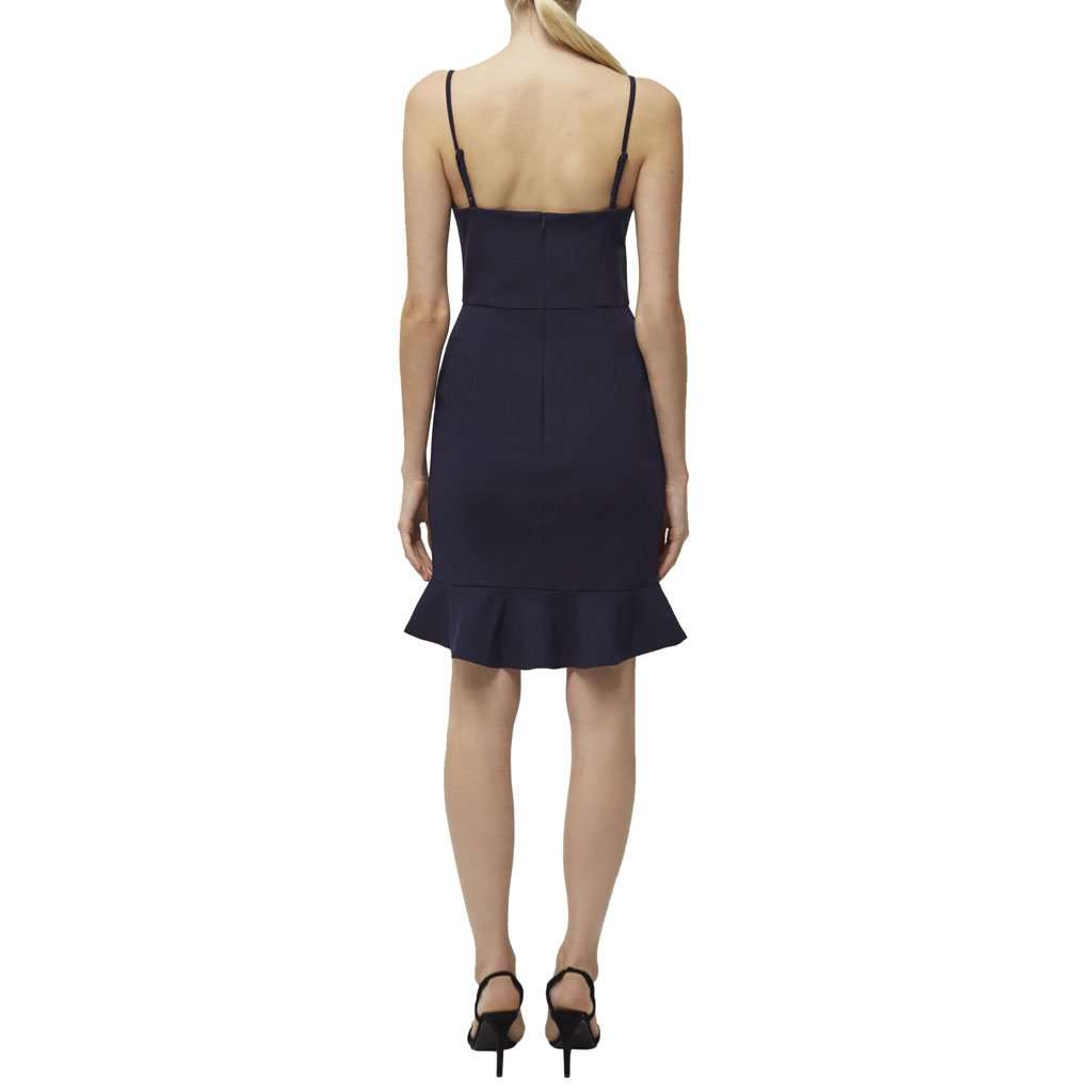 french connection blue ruffle dress French Connection Ruffled-One-Shoulder Dress - Forget-me-not