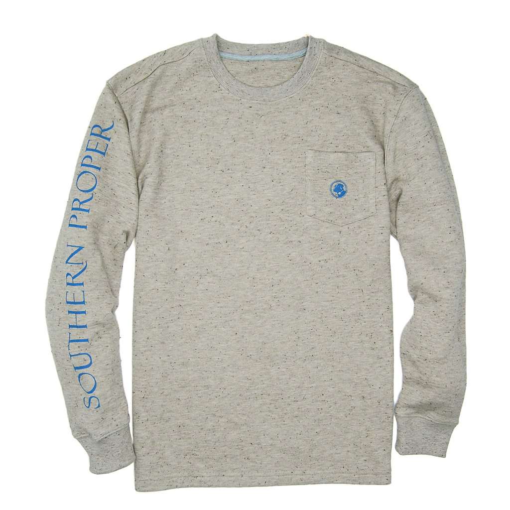 Rutt Crew Neck in Sand by Southern Proper - Country Club Prep