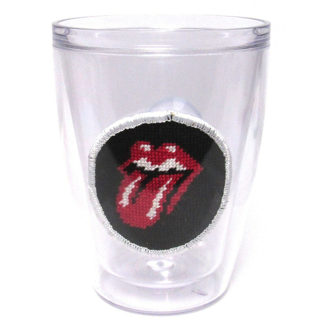 Rolling Stones Needlepoint Tumbler by Smathers & Branson - Country Club Prep