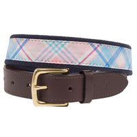 Plaid Canvas Club Belt by Vineyard Vines - Country Club Prep