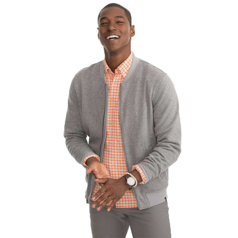 Samson Peak Sweater Fleece Bomber Jacket by Southern Tide - Country Club Prep