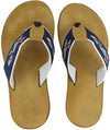 "Longshanks" Leather Sandal in Navy by Country Club Prep - Country Club Prep