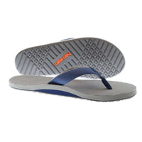 Men's Parks II Flip Flops in Navy & Gray by Hari Mari - Country Club Prep