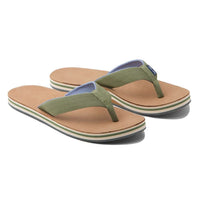 Men's Scouts Flip Flop in Woods Green & Blue by Hari Mari - Country Club Prep