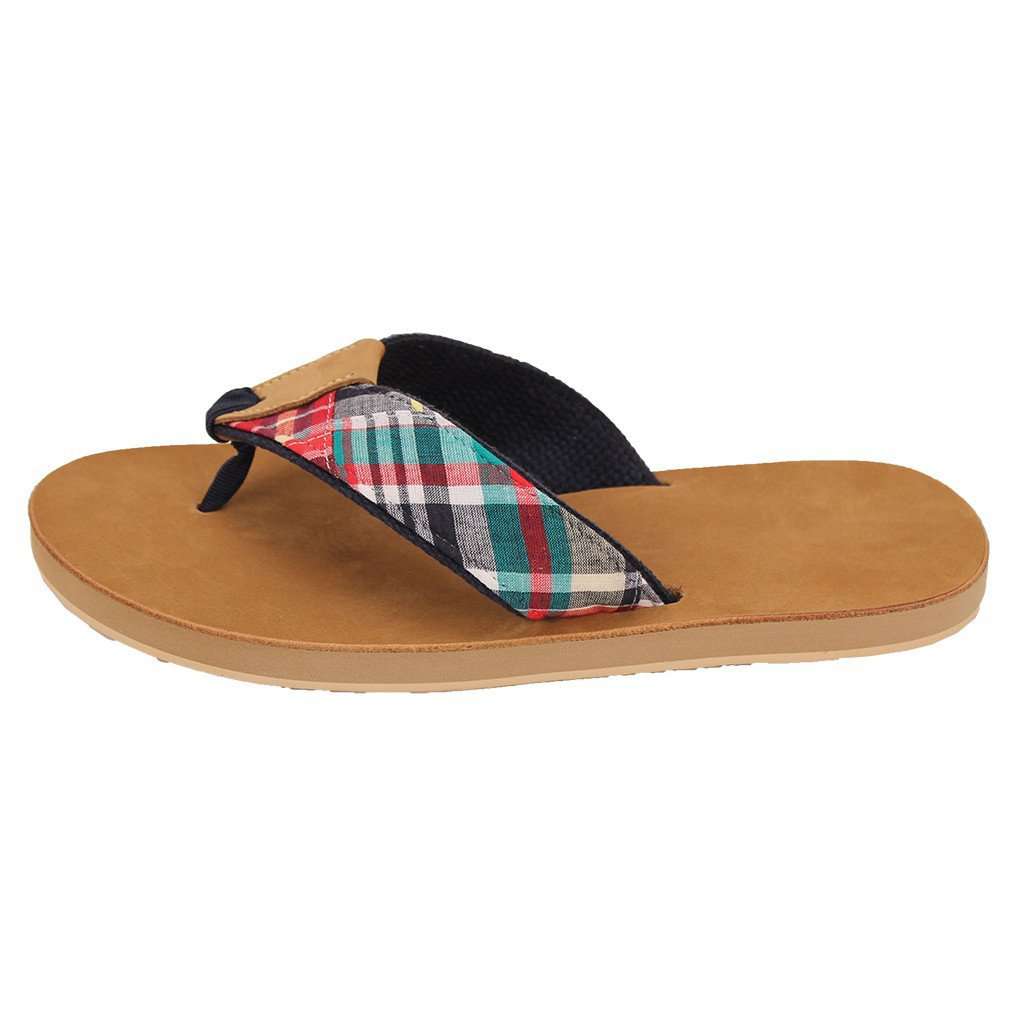 Men's Traditional Madras Sandal by Eliza B. - Country Club Prep