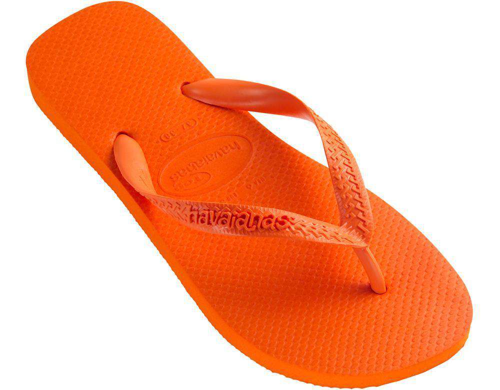 Top Sandals in Tangerine by Havaianas - Country Club Prep