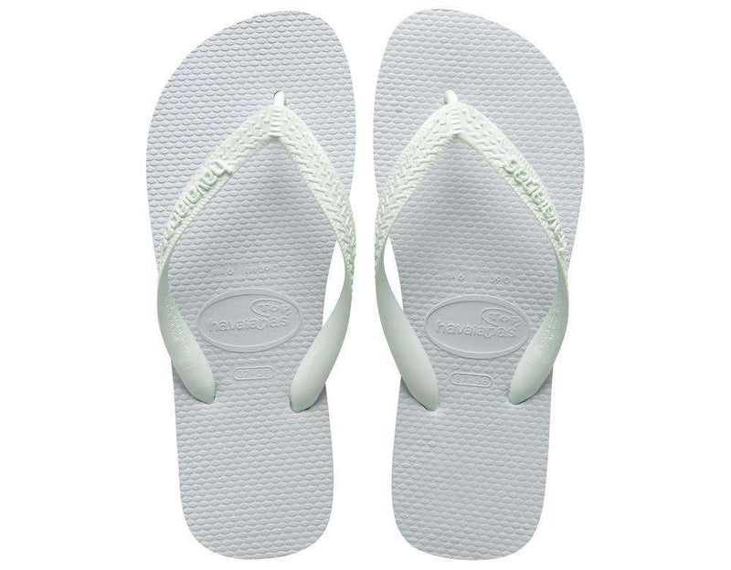 Top Sandals in White by Havaianas-10/11 – Country Club Prep