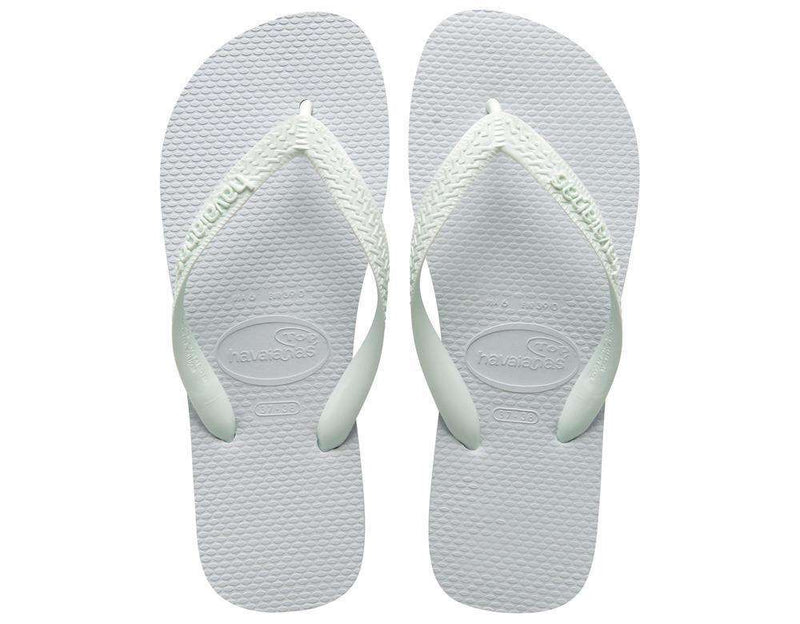 Top Sandals in White by Havaianas - Country Club Prep