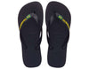 Women's Brazil Logo Sandals in Black by Havaianas - Country Club Prep