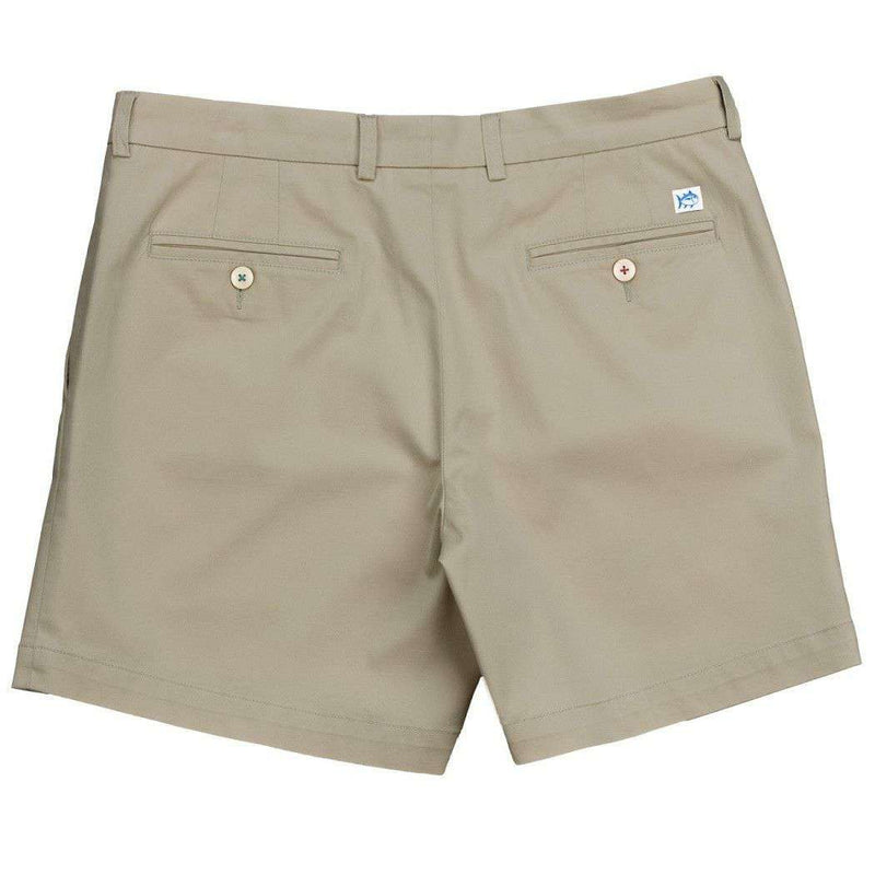 Channel Marker Classic 7" Summer Short in Sandstone Khaki by Southern Tide - Country Club Prep