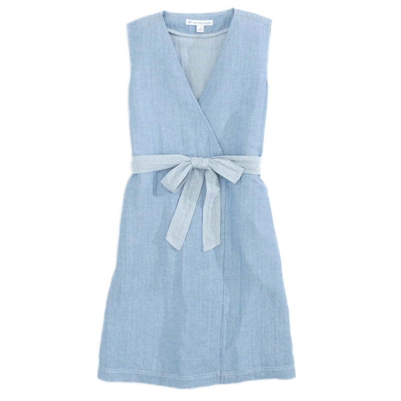 Saruh Sleeveless Chambray Dress by Southern Tide - Country Club Prep