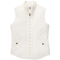 Scallop Vest in Alyssum Cream by Southern Proper - Country Club Prep