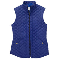 Scallop Vest in Reflecting Pond Navy by Southern Proper - Country Club Prep