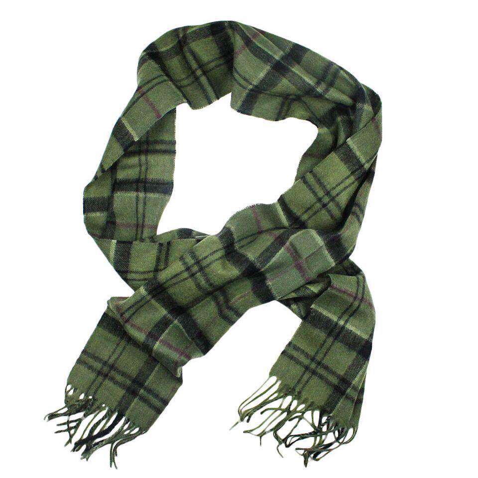 Holden Tartan Scarf in Olive by Barbour - Country Club Prep