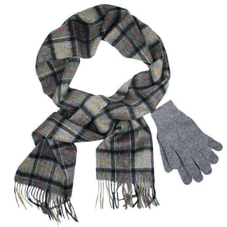 Scarf and Gloves Gift Box in Modern Grey by Barbour - Country Club Prep