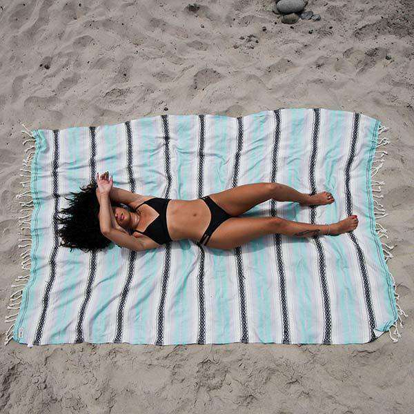 XL Mint Baja Towel by Sand Cloud - Country Club Prep