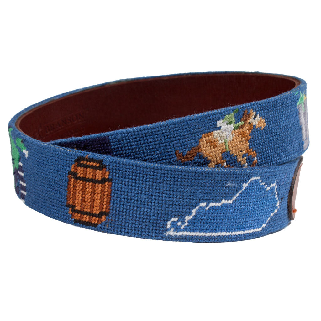 Kentucky Life Needlepoint Belt by Smathers & Branson - Country Club Prep