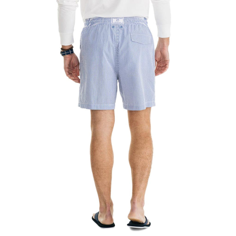 Seersucker Swim Trunk in Legacy Blue by Southern Tide - Country Club Prep