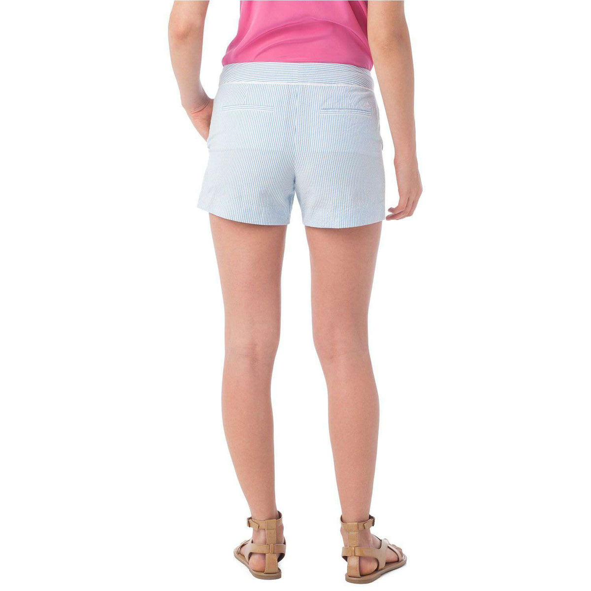 Piper Seersucker Short in Boat Blue by Southern Tide - Country Club Prep