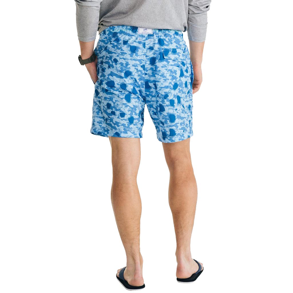 Shark Frenzy Swim Trunk by Southern Tide - Country Club Prep