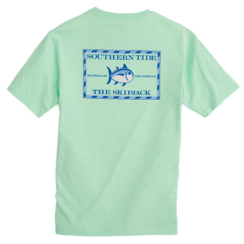 Original Skipjack Tee Shirt in Offshore Green by Southern Tide - Country Club Prep