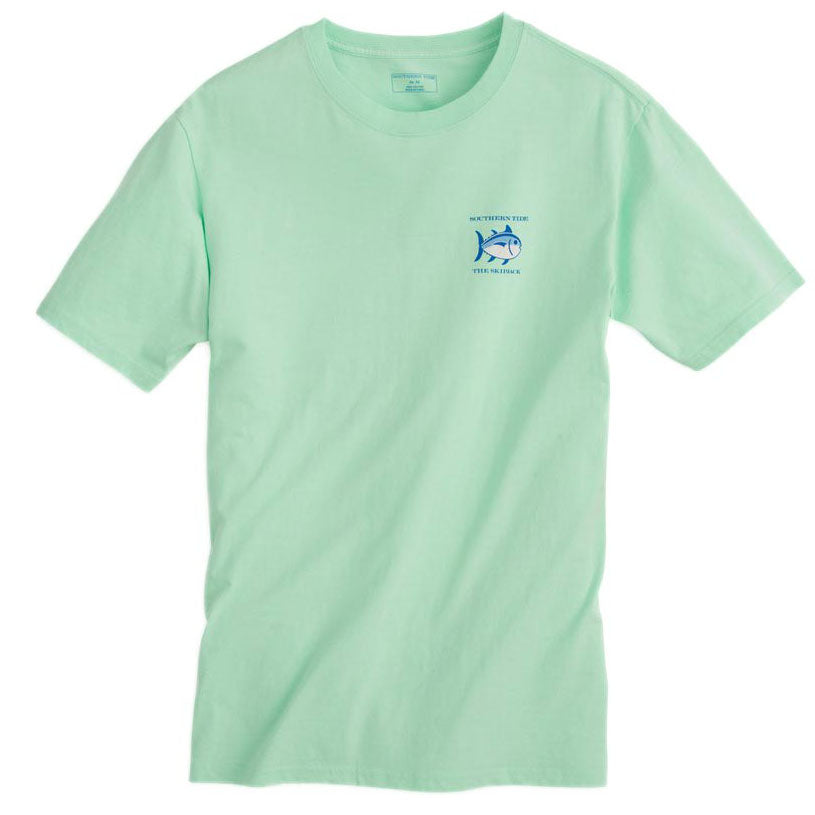 Original Skipjack Tee Shirt in Offshore Green by Southern Tide - Country Club Prep