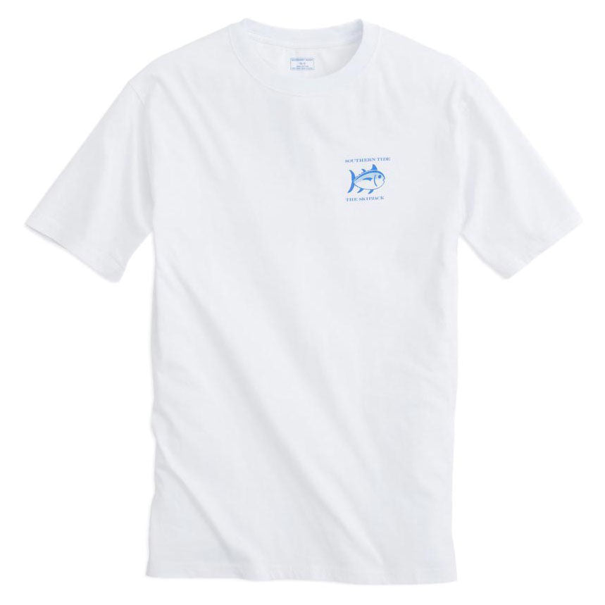 Original Skipjack Tee Shirt in White by Southern Tide - Country Club Prep