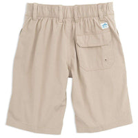 Youth Tide to Trail Performance Water Shorts in Sandstone Khaki by Southern Tide - Country Club Prep