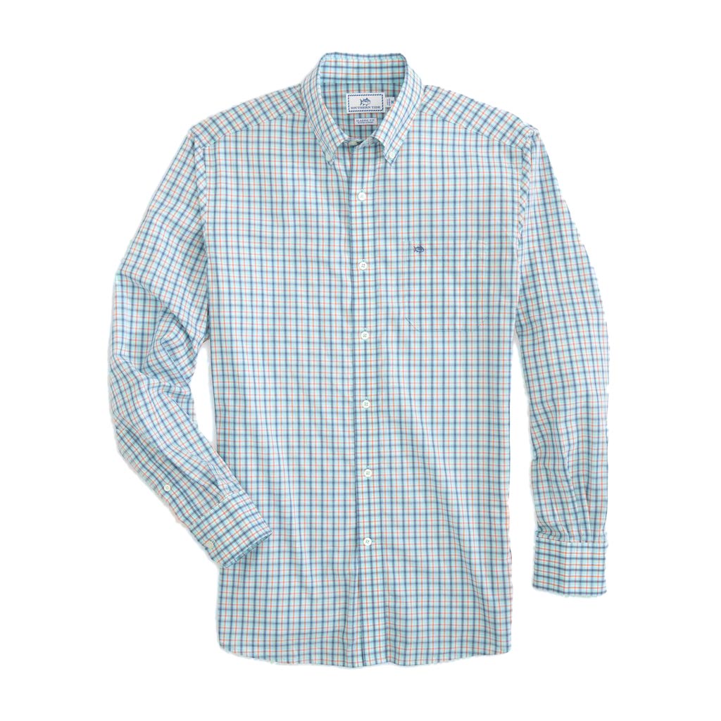 Skipjack Mini Check Button Down Sport Shirt by Southern Tide - Country Club Prep