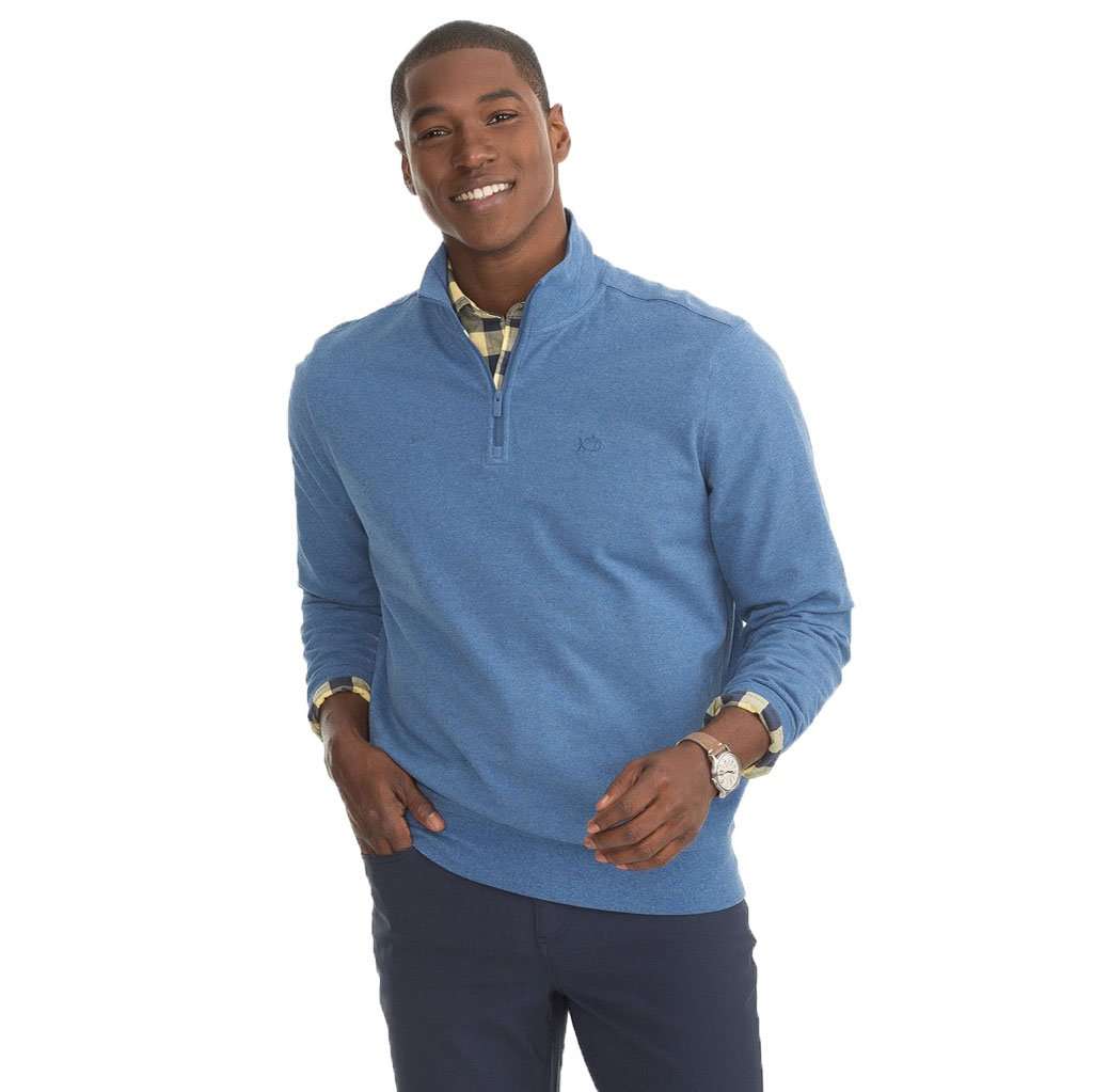 Skipjack Pique Quarter Zip Pullover by Southern Tide - Country Club Prep