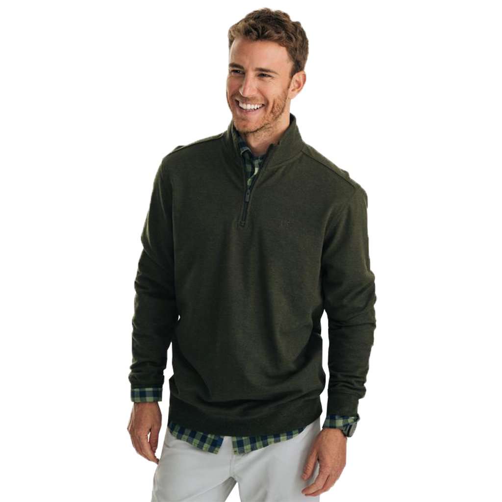 Skipjack Pique Quarter Zip Pullover by Southern Tide - Country Club Prep