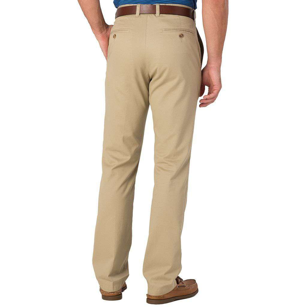 Trim Fit Skipjack Pants in Sandstone Khaki by Southern Tide - Country Club Prep